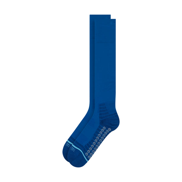All Sport Performance Over the Calf Gripper Sock - Medium Blue