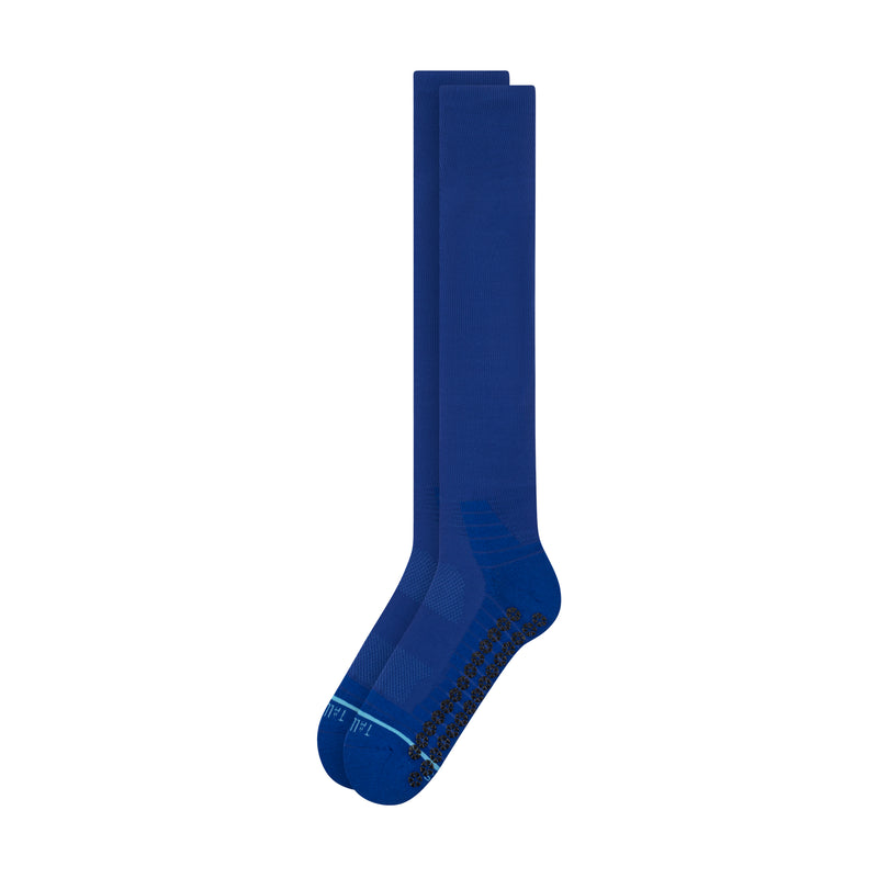 All Sport Performance Over the Calf Gripper Sock - Blue