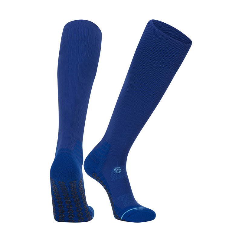 All Sport Performance Over the Calf Gripper Sock - Blue