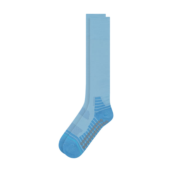 All Sport Performance Over the Calf Gripper Sock - Light Blue Pastel