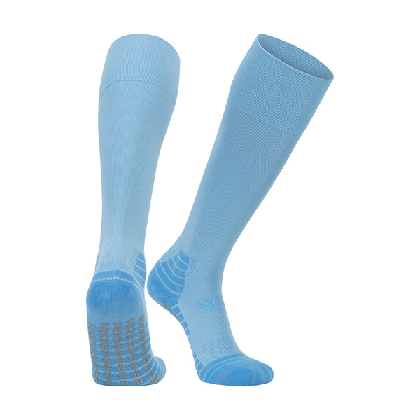 All Sport Performance Over the Calf Gripper Sock - Light Blue Pastel