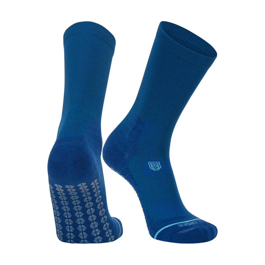 All Sport Performance Crew Length Gripper Sock - Dark Blue | Tall
