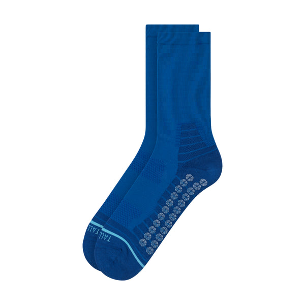 All Sport Performance Crew Length Gripper Sock - Medium Blue