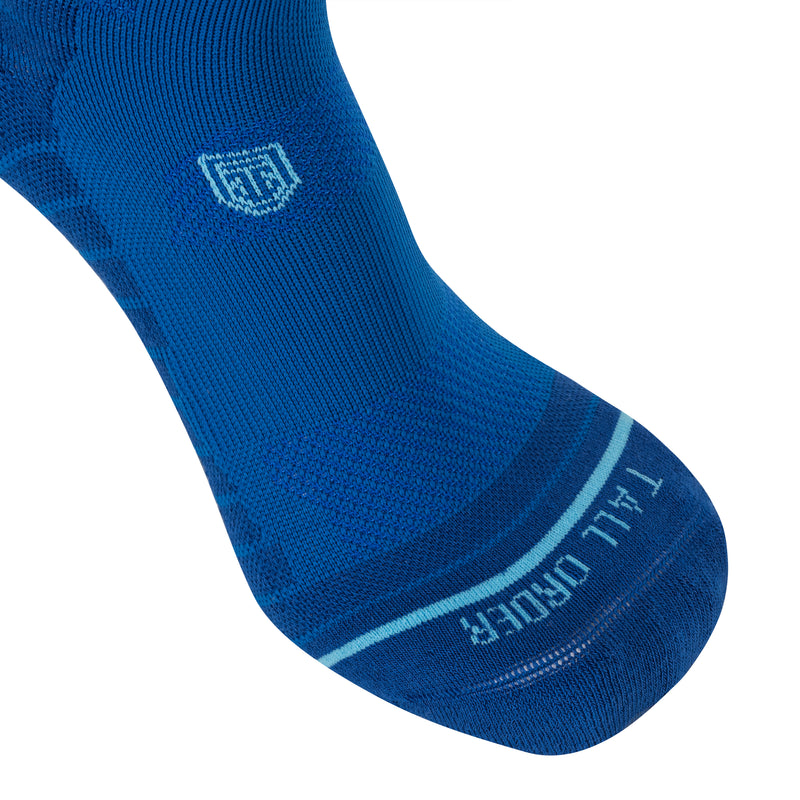 All Sport Performance Crew Length Gripper Sock - Medium Blue