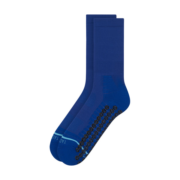 All Sport Performance Crew Length Gripper Sock - Blue
