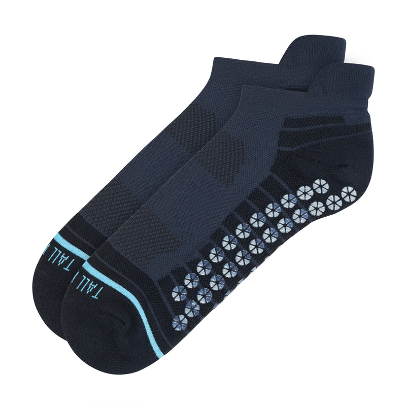 All Sport Performance Low Cut Navy Gripper Sock