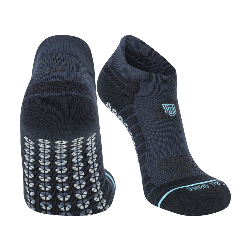 All Sport Performance Low Cut Navy Gripper Sock