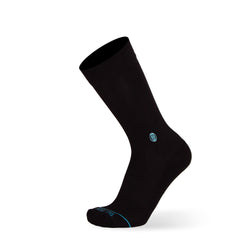 Solid Black - Extra Cushioned - Dress Socks