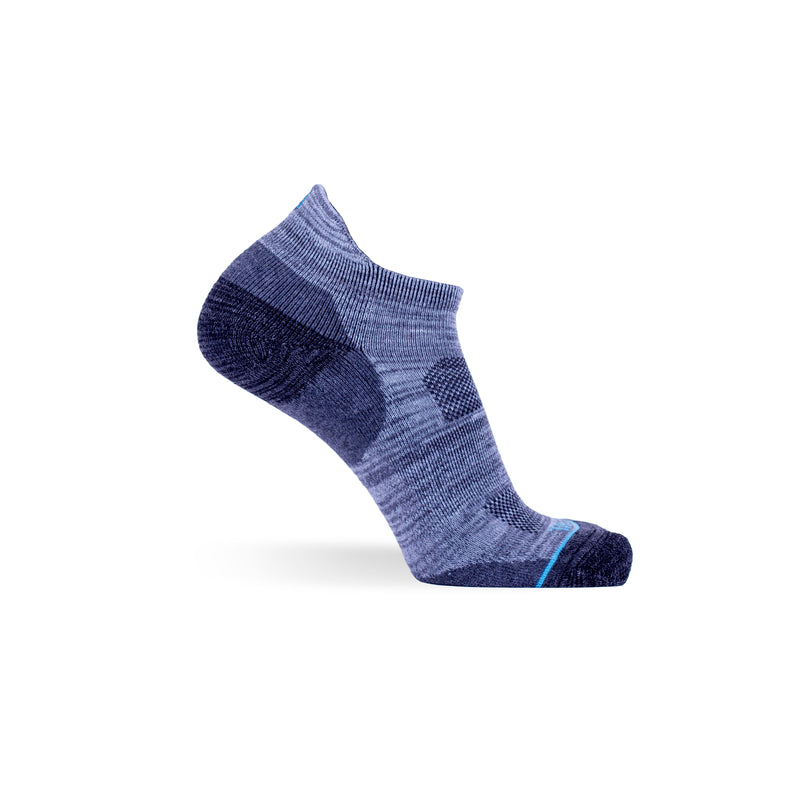Black with Heather Grey & Heather Grey with Charcoal Two Pack - Extra Cushioned Ankle Socks